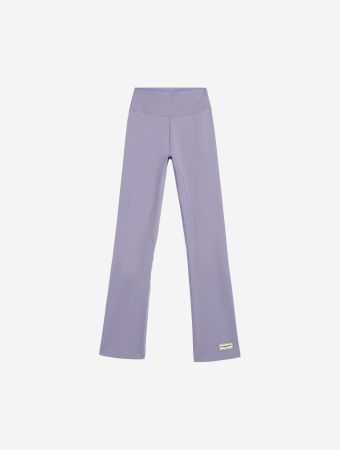 The Giving Movement Digital Lavender Softskin Flared Leggings