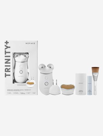 Nuface Trinity- Aqua Gel  Silk Crme  Clean Sweep Brush  ELE & TWR Attachments