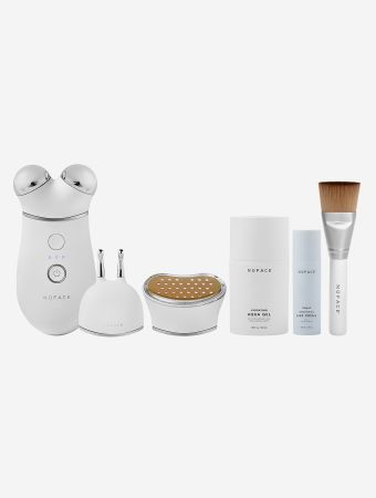 Nuface Trinity Pro- Aqua Gel  Silk Crme  Clean Sweep Brush  ELE & TWR Attachments