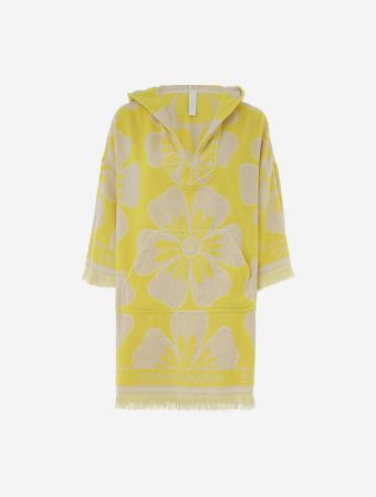 Zimmermann Yellow Ivory Golden Hooded Towel Mini Dress