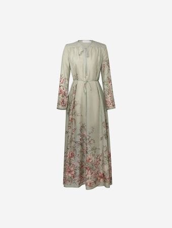Zimmermann Sage Floral Waverly Billow Maxi Dress