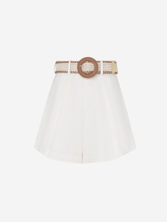 Zimmermann Multi Watercolour Floral Halliday Tuck Shorts