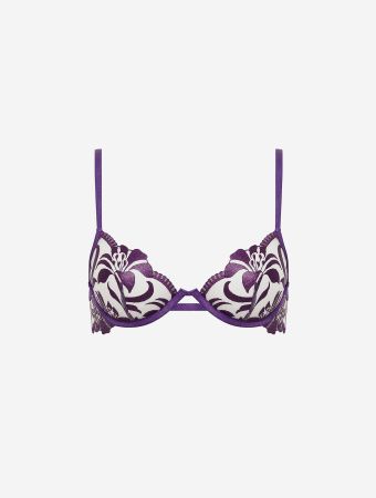 Bluebella Acai Purple Sheer Leonora Wired Bra