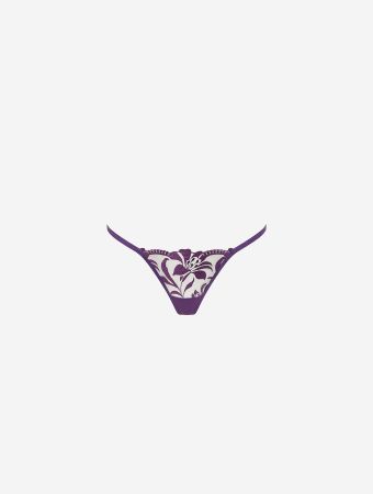 Bluebella Acai Purple Sheer Leonora Thong