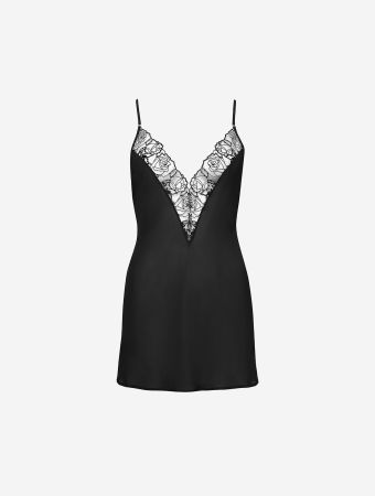 Bluebella Black Sheer Rosalie Short Chemise