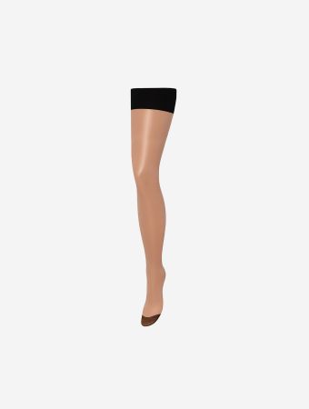 Bluebella Sheer Black Back Seam Leg Plain Top Stockings