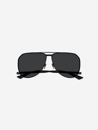 Saint Laurent Black Navigator Sunglasses