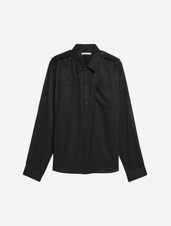 Helmut Lang Black Epaulette Shirt