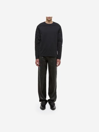 Helmut Lang Black Padded Long Sleeve T Shirt