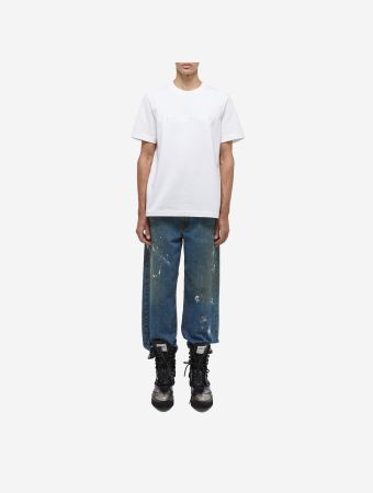 Helmut Lang White Logo T Shirt