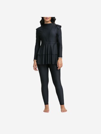Lanuuk Black Serena Swim Dress