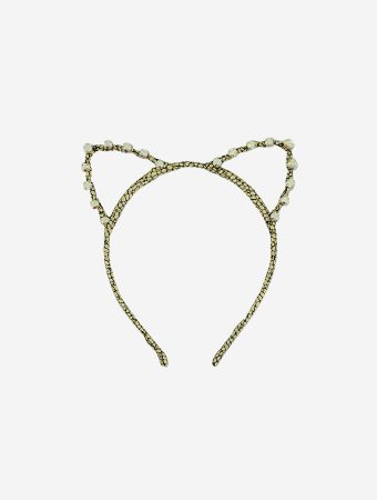 Milk X Soda Gold Jewel Cat Headband