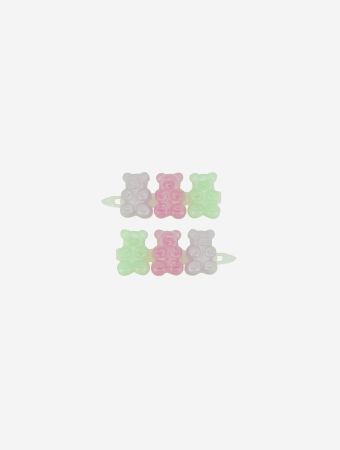 Milk X Soda Pink Trio Teddy Hair Clip