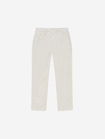 Frescobol Carioca Ivory Bruno Cotton Stretch Drawstring Chinos
