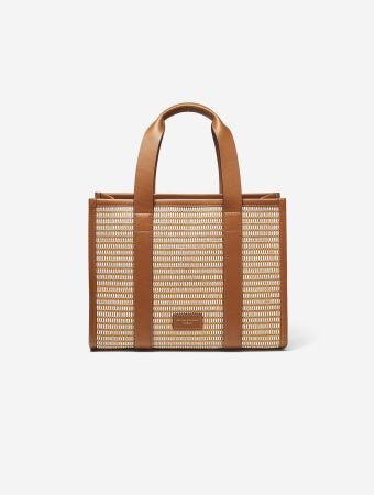 Aspinal Of London Henley Tote Small Basket Raffia Handbags