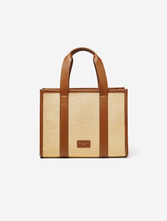Aspinal Of London Henley Small Natural Raffia Tote Bag