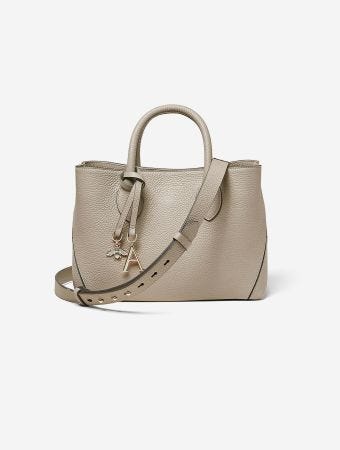 Aspinal Of London London Tote Midi Dove Pebble Handbags