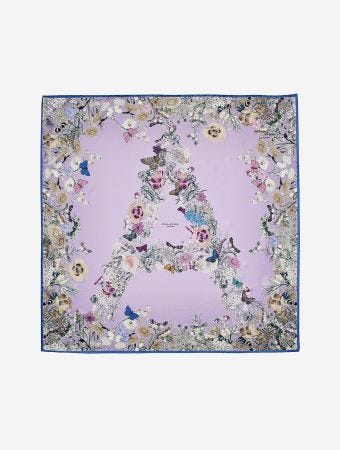 Aspinal Of London Ombre A Floral Silk Scarf Scarves