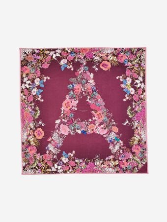 Aspinal Of London Ombre A Floral Silk Scarf Scarves