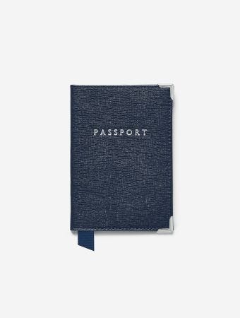 Aspinal Of London Plain Passport Cover Saffiano