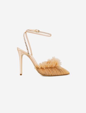 Andrea Wazen Nude Franca Glitz Heels