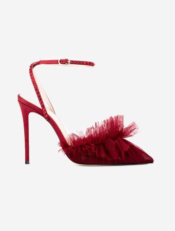 Andrea Wazen Bordeaux Franca Glitz Heels