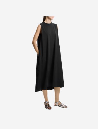 Theory Black Crew Midi Dress