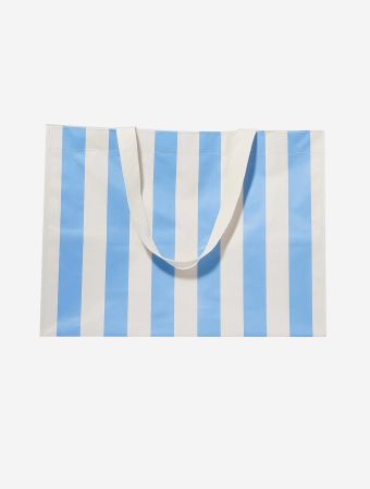 Sunnylife Mid Blue Cream Carryall Beach Bag