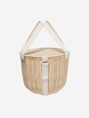 Sunnylife Natural Round Picnic Cooler Basket