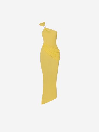 Baobab Carambolo One Shoulder Maxi Dress With Hardware Detail