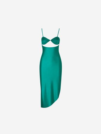 Baobab Delfino Embroidered Maxi Dress With Cut Outs