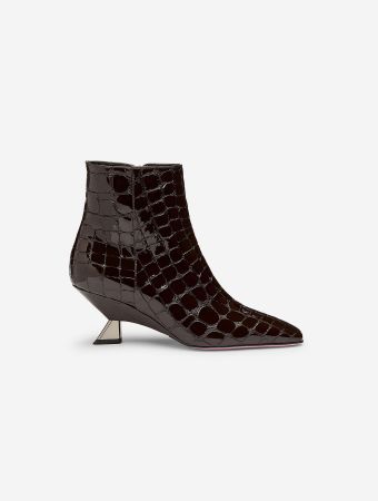 Benedetta Boroli Moka The Edna Square-Toe Ankle Boots