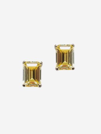 Lara Heems Yellow Diamonte Small Stud