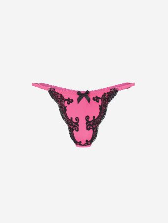 Agent Provocateur Pink Black Molly Thong