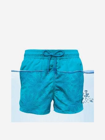 MC2 Saint Barth Daisy H32 Light Blue Swim Short