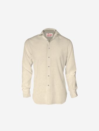 MC2 Saint Barth Linen 10 Cream Shirt