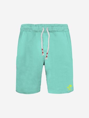 MC2 Saint Barth Palm 56 Neon Light Blue Shorts