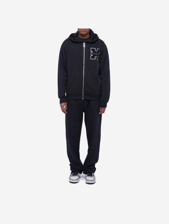John Richmond X Black Sweatshirt Zip Trison