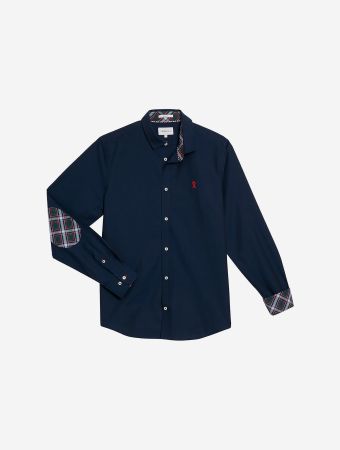 Vicomte A Dark Navy Cais1 Oxford Shirt