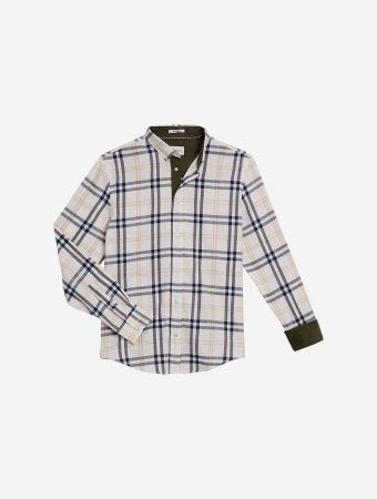 Vicomte A Crème Blue Checks Cyd Tartan Shirt