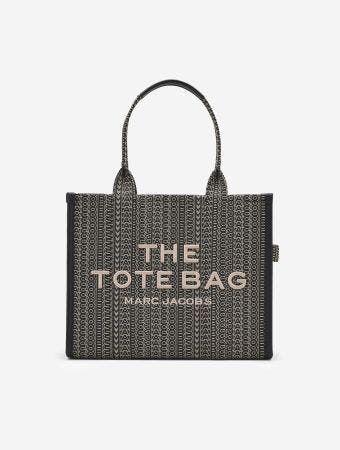 Marc Jacobs Beige Multi Monogram Jacquard Tote Bag