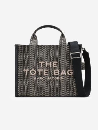 Marc Jacobs Beige Multi Monogram Jacquard Tote Bag