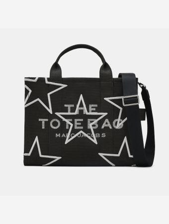 Marc Jacobs Black Star Canvas Tote Bag