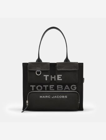 Marc Jacobs Black Cargo Canvas Tote Bag