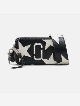 Marc Jacobs Black White Star Patchwork Snapshot