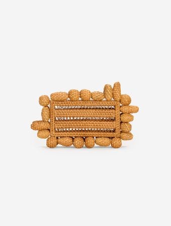 Akira Toasted Natural Clutch Bag