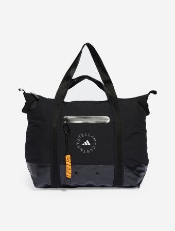 Adidas By Stella Mccartney Black-White Tote Bag