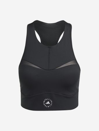 Adidas By Stella Mccartney Black Training Crop Top