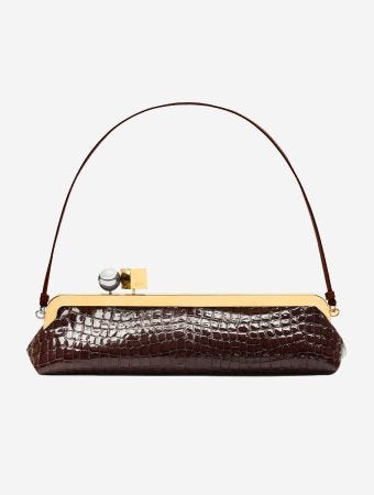 Jacquemus Brown La Pochette Salon Clutch