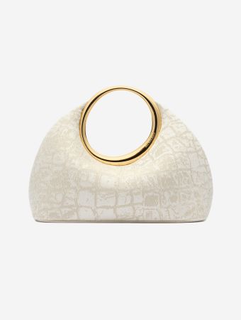 Jacquemus Croco Beige Le Petit Calino Clutch